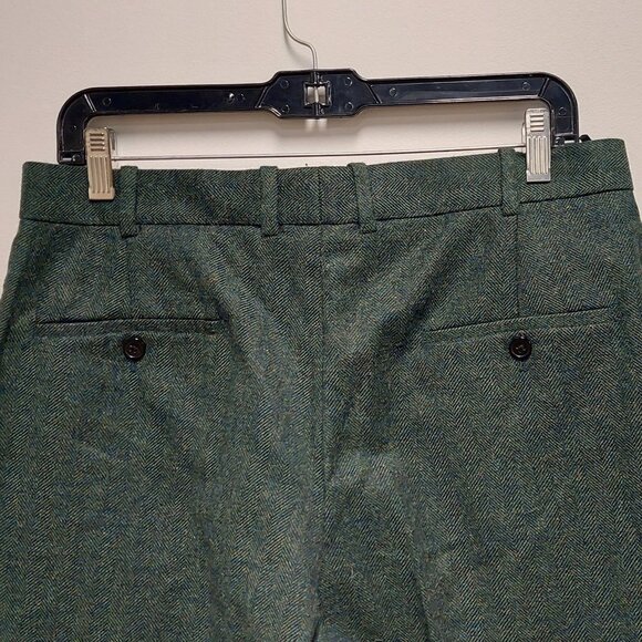 Studio Suits Haberdasher Green Tweed Suit Pants, Size: 32 Reg. - Picture 3 of 9